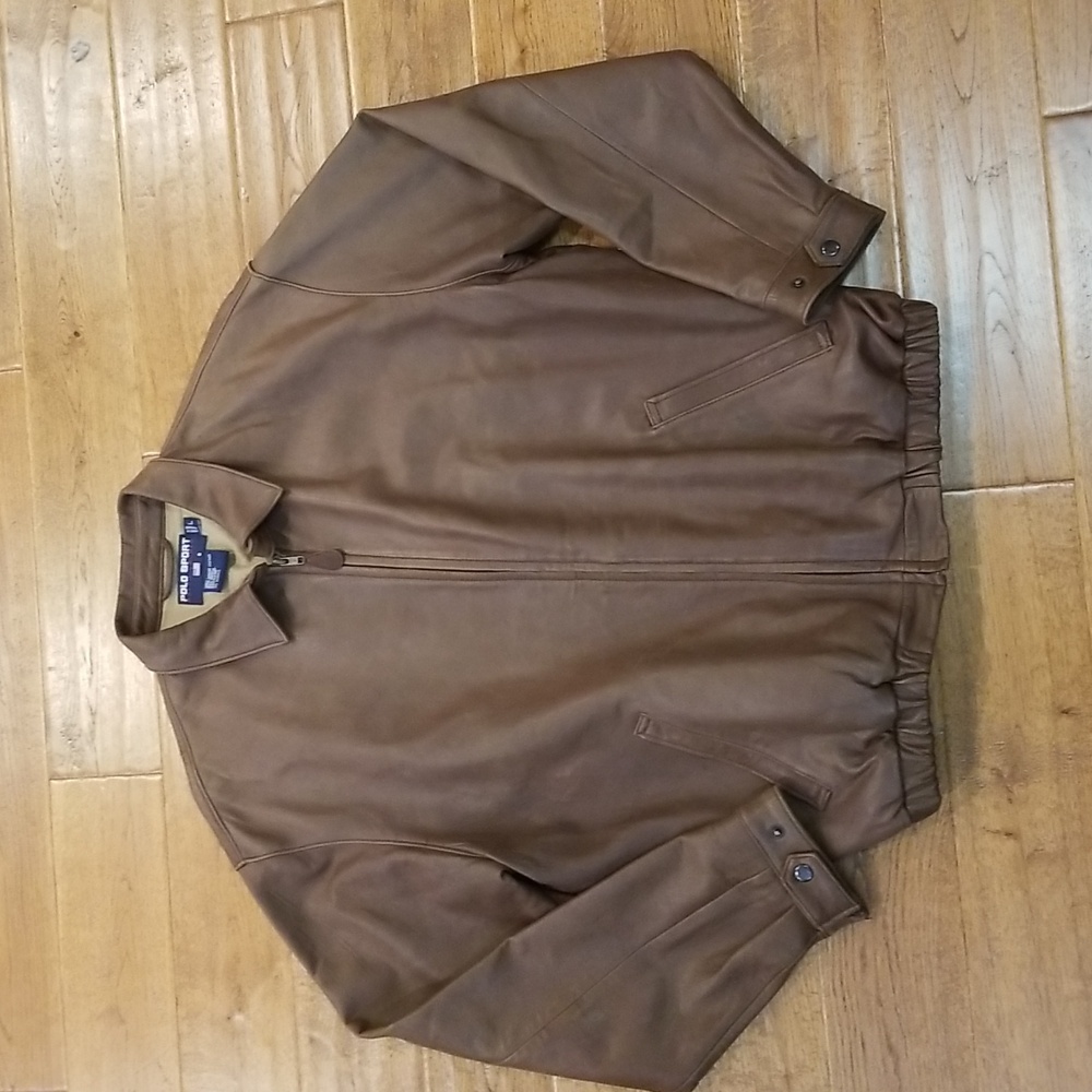 Polo Sport Ralph Lauren vintage leather jacket